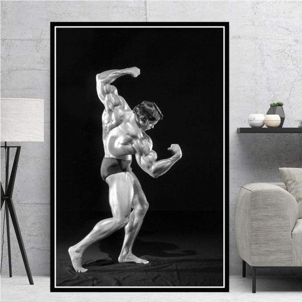 NFGGRF Schwarzenegger Conquer Motivational Wall Art Picture Inspirational Entrepreneur Quotes Poster Prints Canvas Inspiring Office Decor 40x60cm/Unframed-14