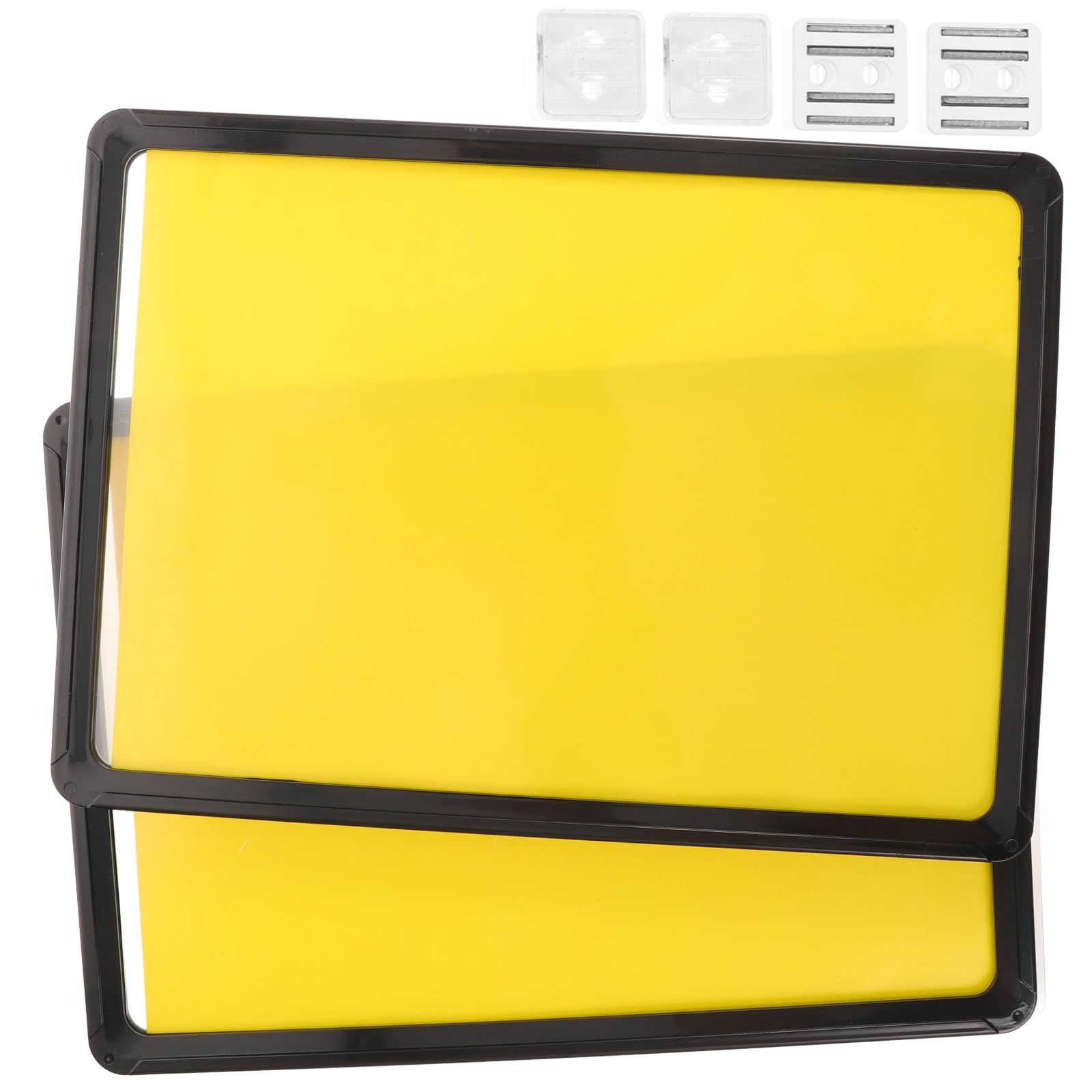 2 Pezzi Etichette Magnetiche per Scaffali in Abs Giallo Design Magnetico e Eccellente Durabilità per Cartellini Prezzi e Segnaletica Negozio