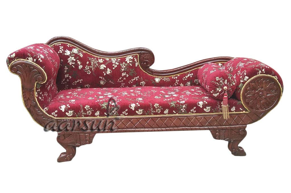 Aarsun Handcrafted Wooden Divan Wooden Traditional Divan Settee