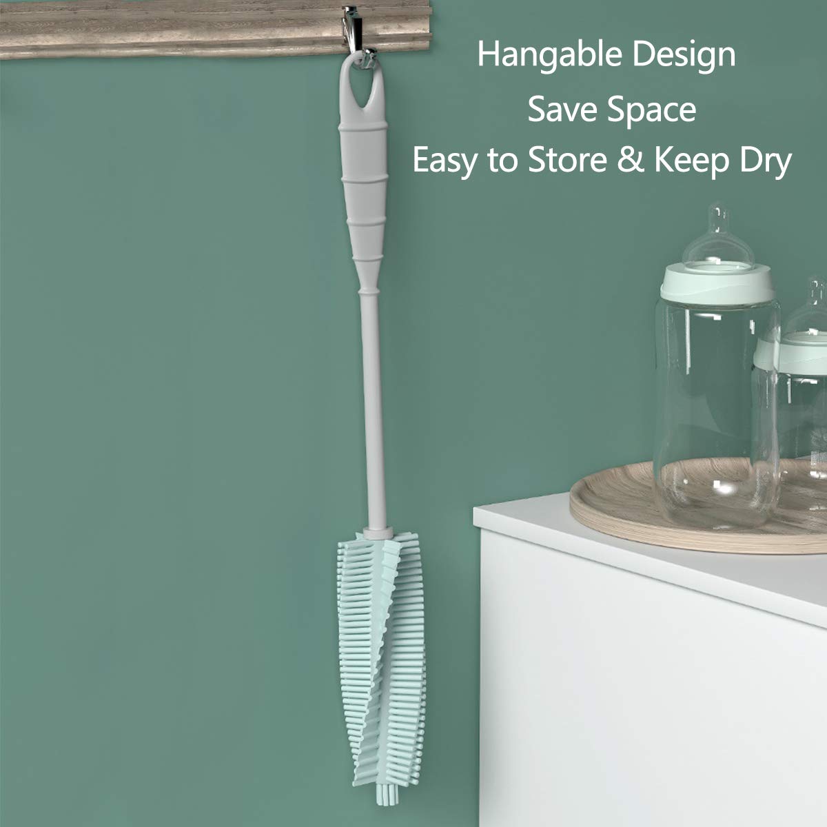 Set Scovolini Per Bottiglie Bambaw - 3 Misure Per Borracce, Biberon E Vasetti In Vetro - Foto 2