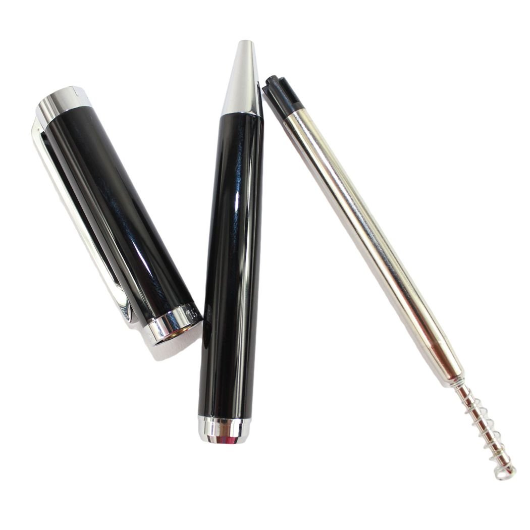 Penna A Sfera Jinhao 155 | Classica In Metallo Con Clip | Colore Nero E Argento | Ricaricabile - 3