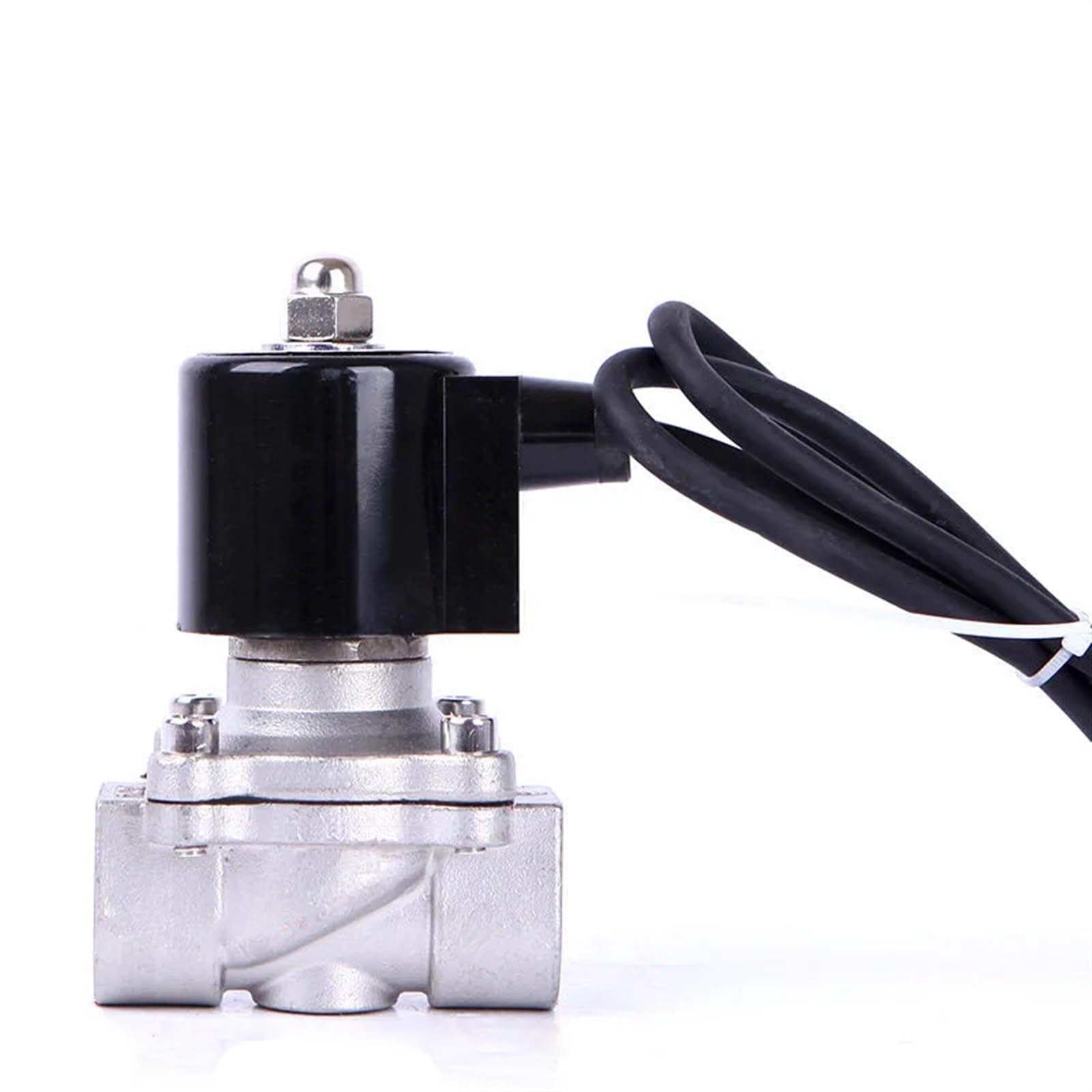 PXQCHAVLN 3/4" Stainless Steel Normally Closed Underwater Solenoid Valve IP68 Waterproof Solenoid Vavle 220V 12V 24V(BSP-24VDC)