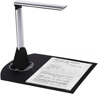 Document Scanner BK34 Document Camera Scanner 5 MP HD Camera A4 Capture Size LED Book Scanner For Classroom Teachers Support 7 Language