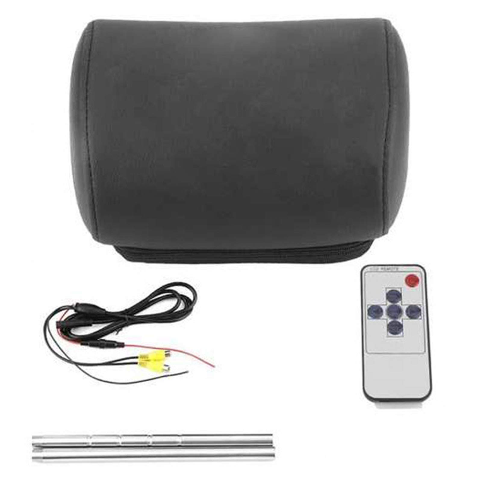 Clenp Monitor per Poggiatesta per Auto da 7 Pollici, Asta Staccabile L7M Monitor per Poggiatesta Ad Alta Definizione con Schermo LCD A LED per Intrattenimento per I Sedili Posteriori Universali