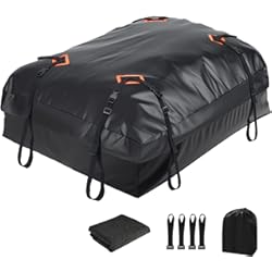 Baul Seat Leon St Favoto Maletero de Techo Impermeable Plegable para Coche con Capacidad de 425L, Cofre Techo Coche Portaequipajes PVC 500D Resistente al Agua, Negro