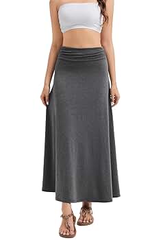 ZHANQISHENG Women's Convertible High Waisted Maxi Skirt