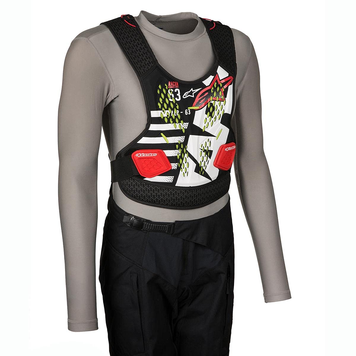 Alpinestars Brustpanzer Sequence Schwarz/Weiß/Rot