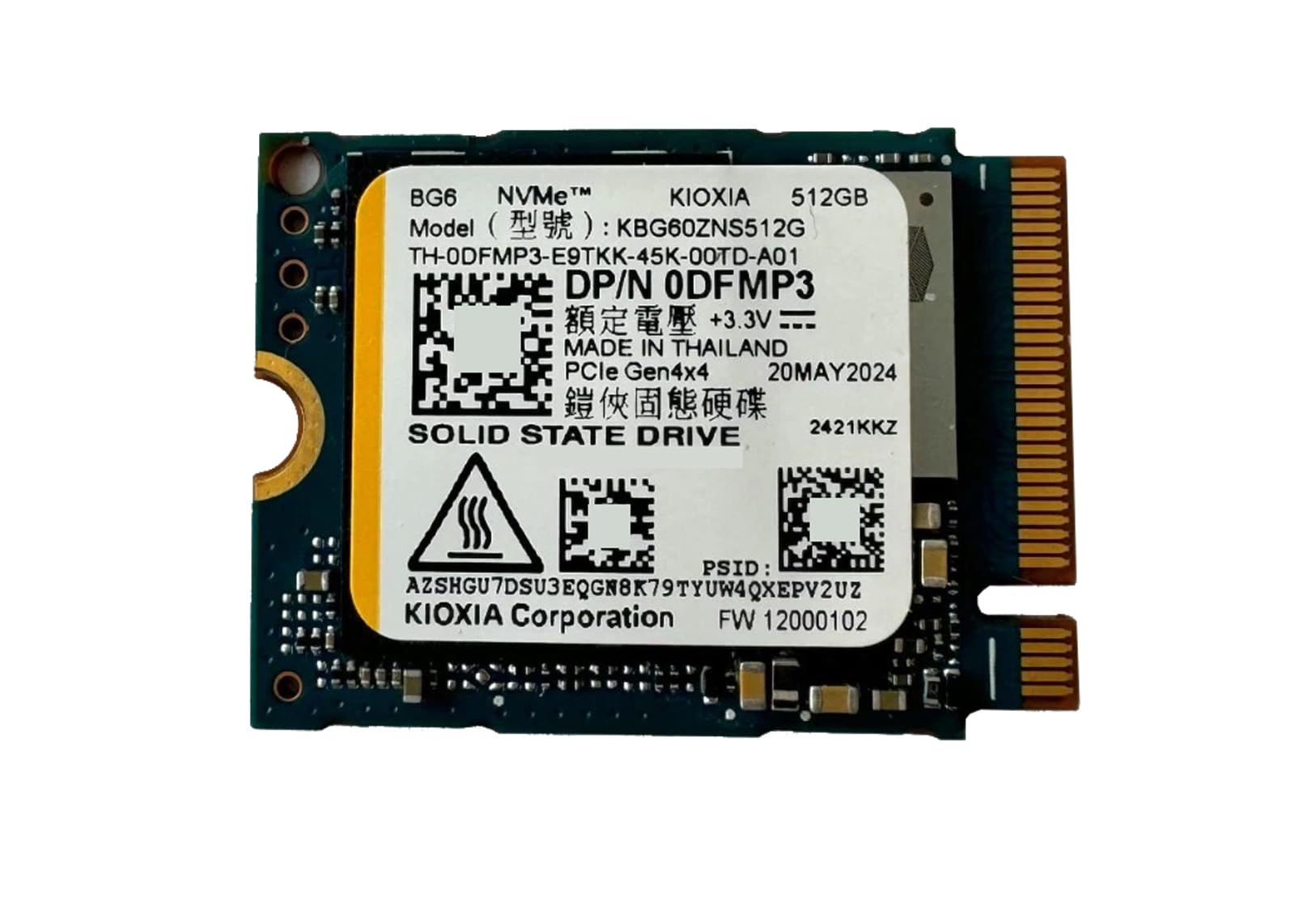 ist computers BG6 512GB M.2 2230 PCIe Gen4x4 NVMe SSD, unidad interna de estado sólido para laptop, mini PC, tableta seleccionada y dispositivos de juego de mano, rendimiento de alta velocidad