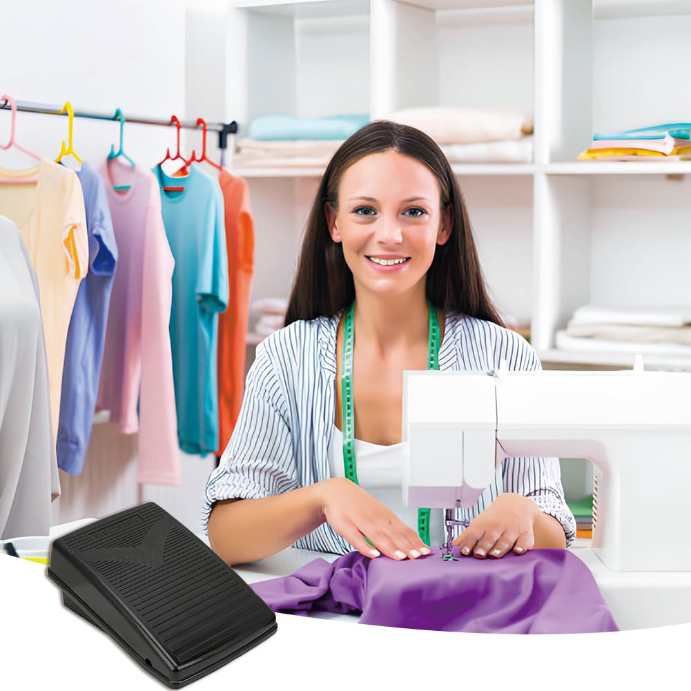 Pedale per Macchina da Cucire Elettrica Controller,Macchina da Cucire Domestica Controller Piede con Cavo di Alimentazione Domestica Spina Europea per Singer SC220 6160 6180 5400 XL‑400