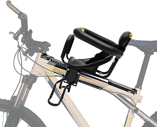 Gdrasuya10 Asiento de bebé montado en la parte delantera de la bicicleta portátil Asiento de seguridad para niños Asiento de seguridad para