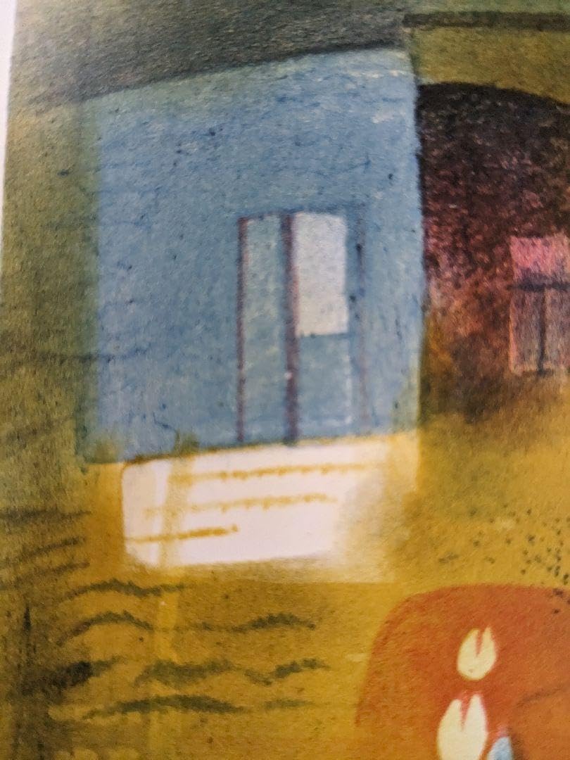 Amazon.co.jp: ART473 「窓」 チェコのリトグラフ(石版画) インテリア