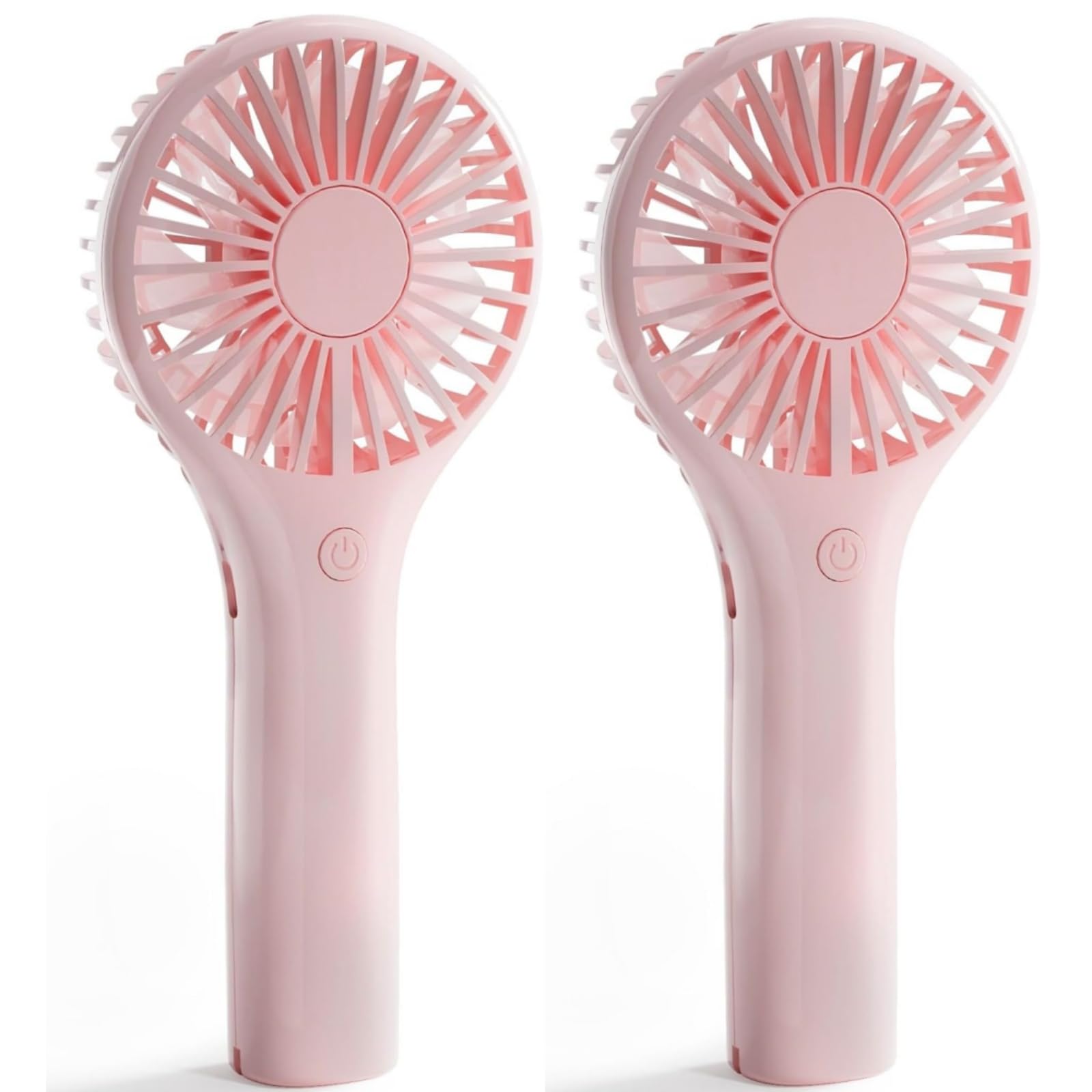 Edvision Portable Mini Fan - Powerful Personal Handheld Fan with 3 Speeds, Cute and Small, USB Rechargeable for Travel/Lash/Makeup/Outdoor/Home-2 Pack