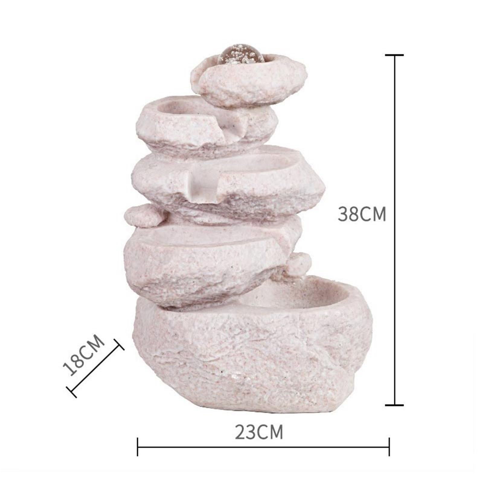 Fuente De Mesa, Fuente De Agua En Cascada para Mesa, Elemento De Cascada para Meditación, Feng Shui