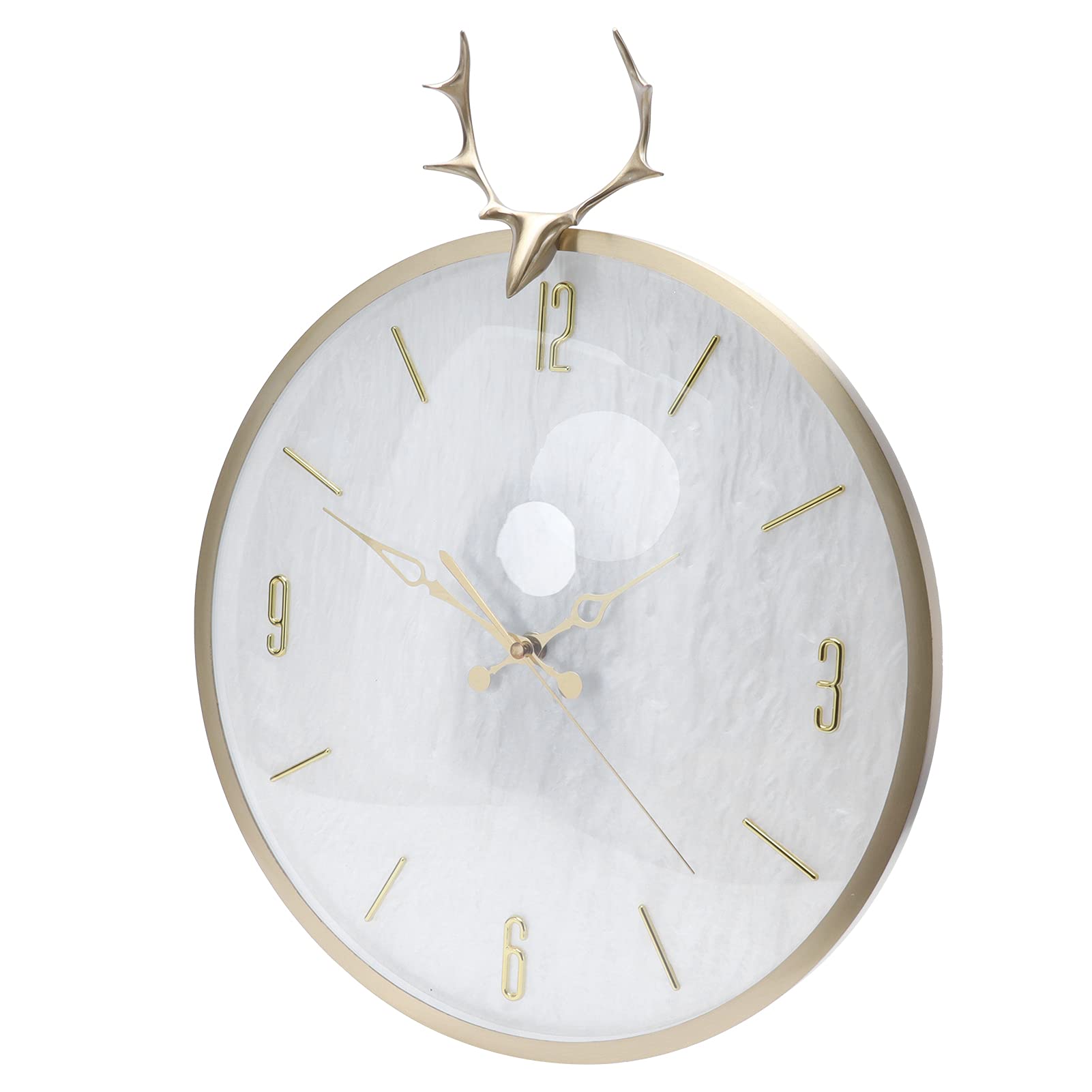 Reloj de Pared Moderno con Elegante Péndulo para Salón y Oficina, Diseño Cobre 35,5x66cm