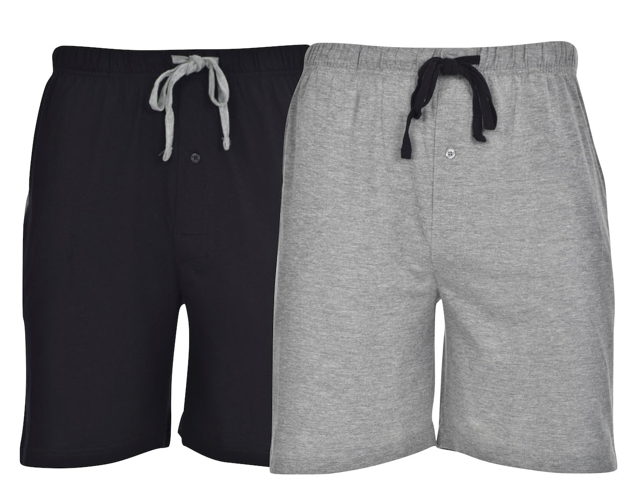 Hanes Men’s Sleep Shorts 2 Pack - Cotton, 7.5" Inseam, Athletic, Pajamas, Soft Loungewear, Pantalones Cortos