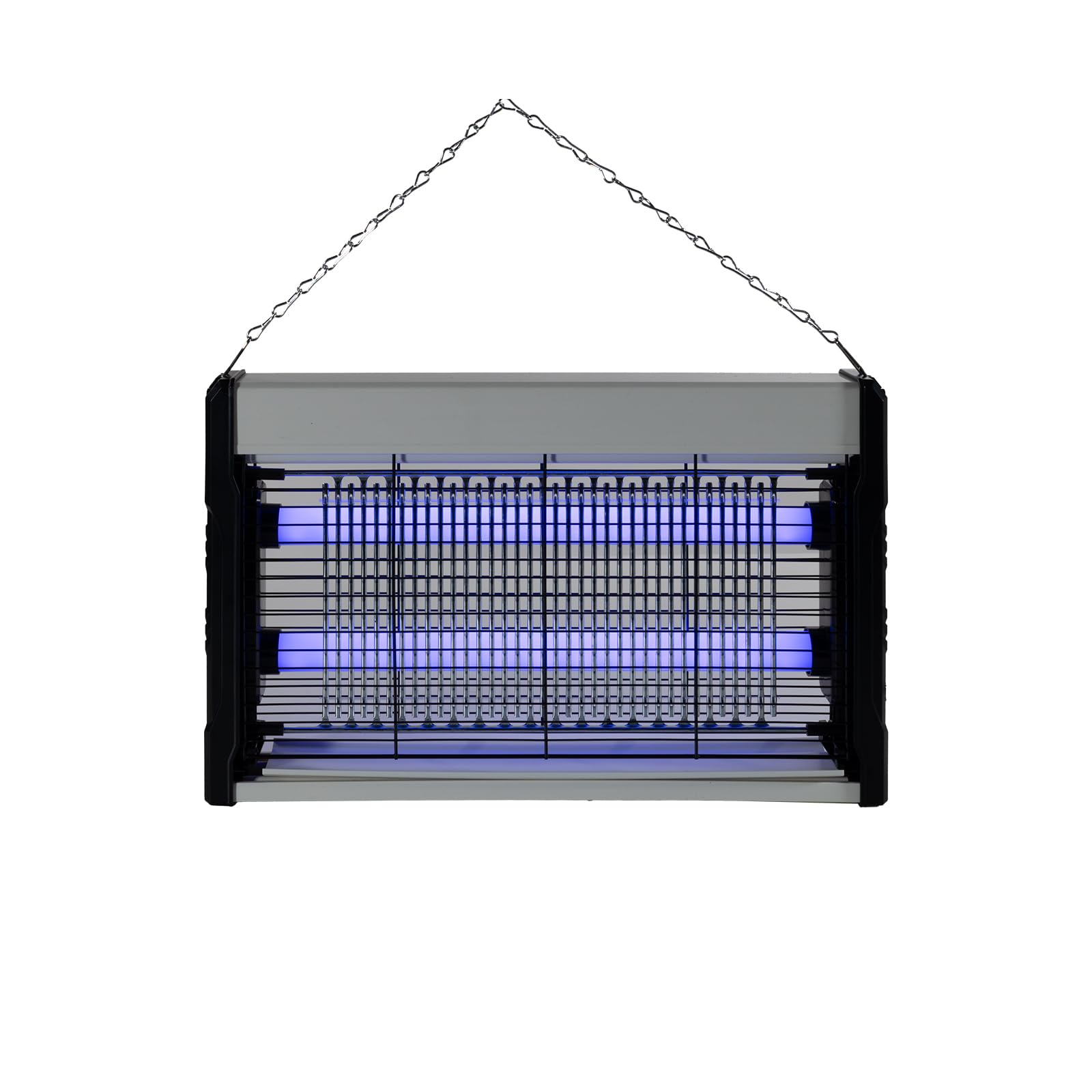 Lámpara Antimosquitos Eléctrica Enchufable - 20W UV 2900V Doble Cara – Mata Insectos con Luz Ultravioleta, Rejilla de Alta Tensión, Silenciosa y Sin Químicos, para Interiores y Exteriores