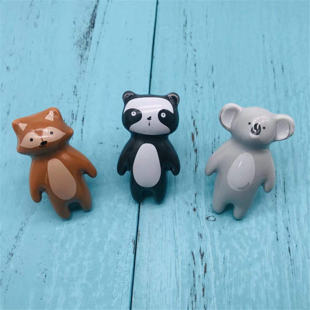 Pomos de Cerámica Creativos para Armarios Y Cajones Modernos para Muebles de Armario Koala