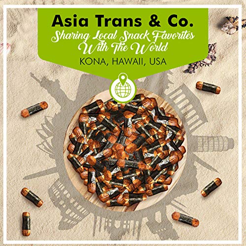 Image of Asia Trans Nori Komaki Arare - Crispy Japanese Rice Crackers with Shoyu Flavor, Wrapped in Seaweed - Kaki Mochi Hawaiian Chips - Gourmet Snack, Crunchy Umami, Low Fat, Sweet and Salty Treats - 7 Ounce