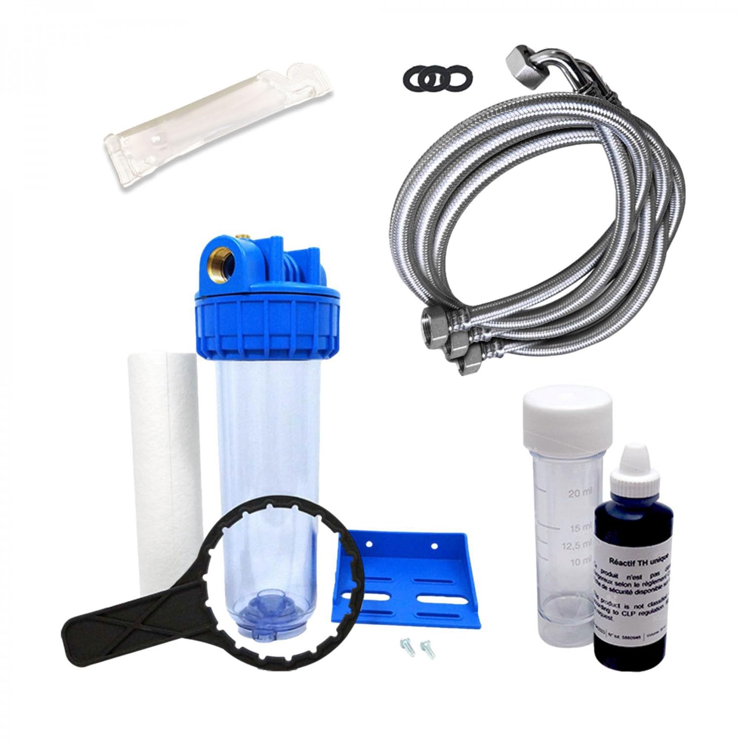 Descalcificador 30l Fleck 5600 Mc Cronométrico Con Kit De Instalación Descalcificador De Agua Domestico