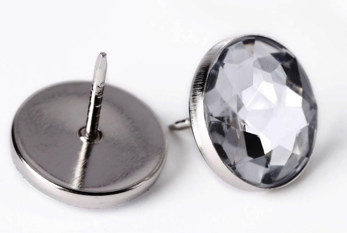 Headboard, Sofa, Furniture Decore Crystal Upholstery 22MM Diameter Crystal Buttons (25)