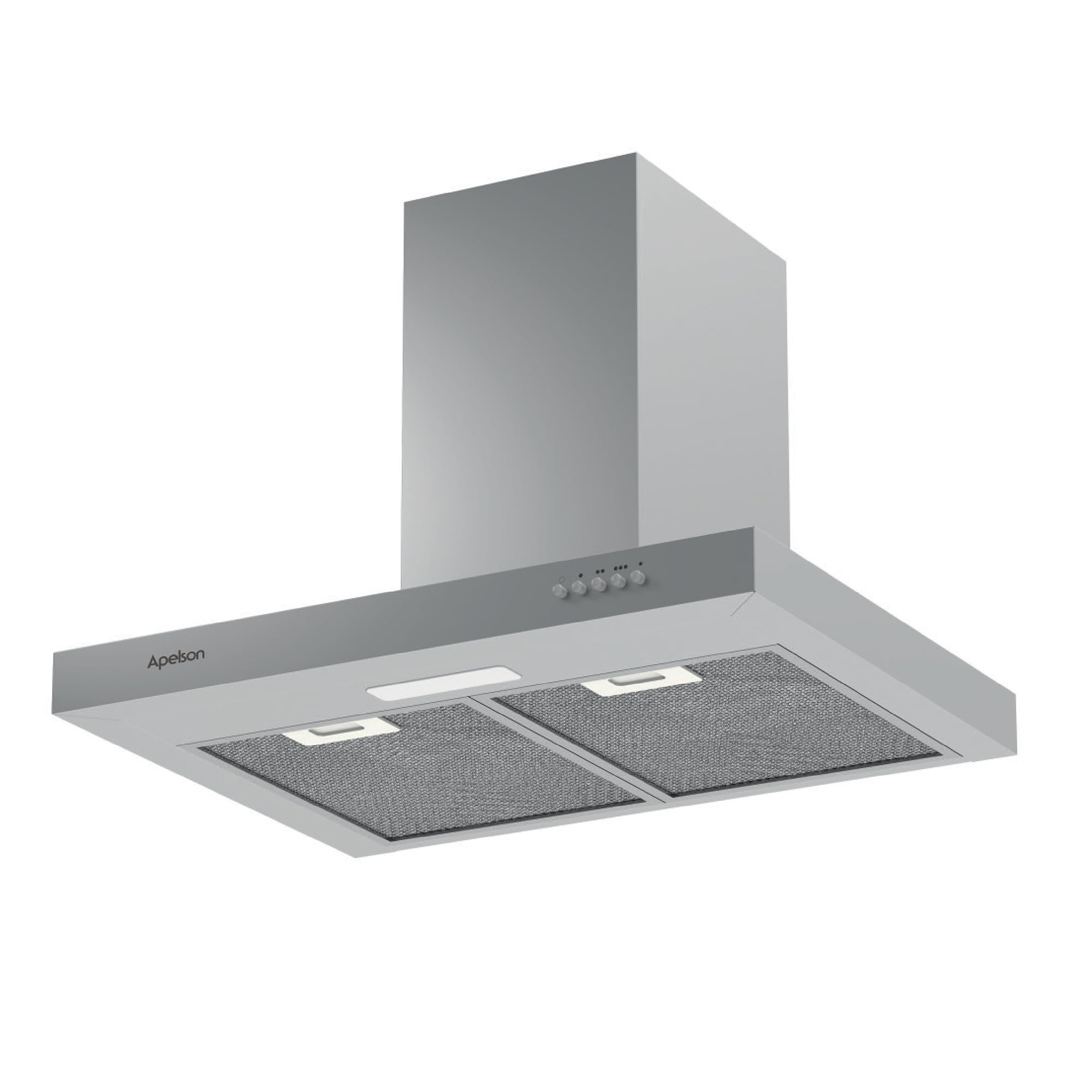 Apelson Campana extractora Cocina TALIA 601 X/A, 3 Niveles, Control Mecánico, Capacidad 301 m3/h, Silenciosa 60 dB, LED, Filtros Lavables, Consumo 67W Acero Inox