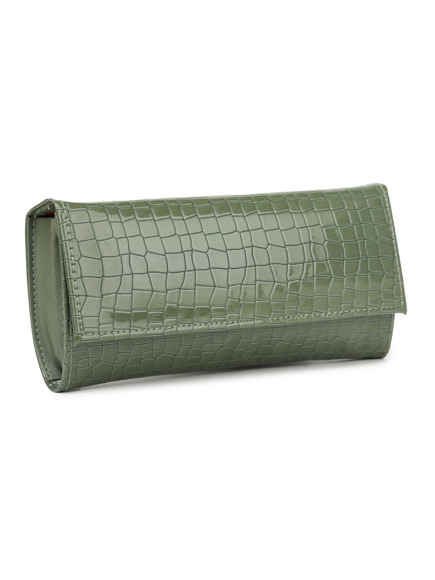glossy Women's Wallet (Green)-picture-15