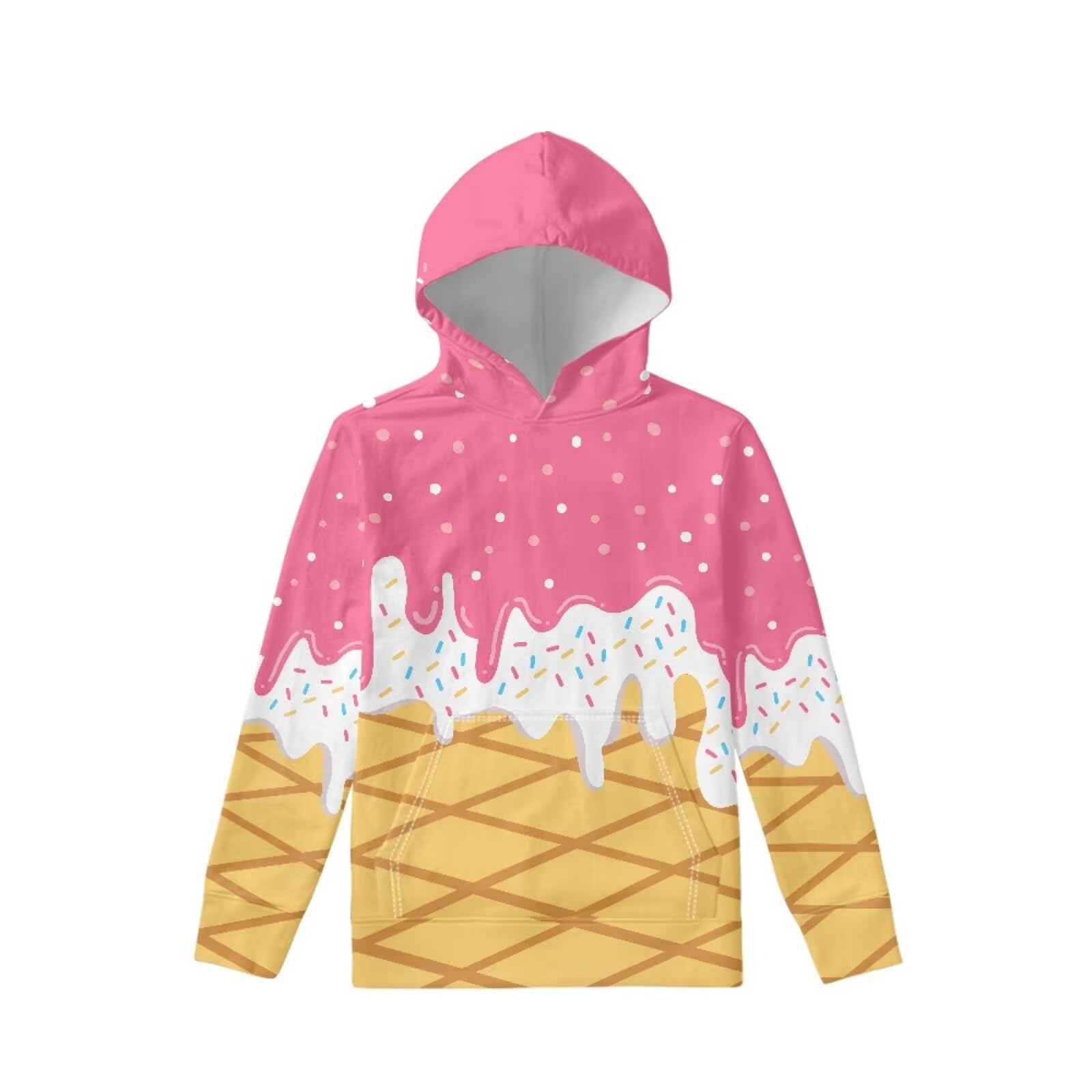 Coloranimal Unisex Girls and Boys Long Sleeve Hoodies Hoody Athletic Pullover Sweatshirts Tops Age 6-16year