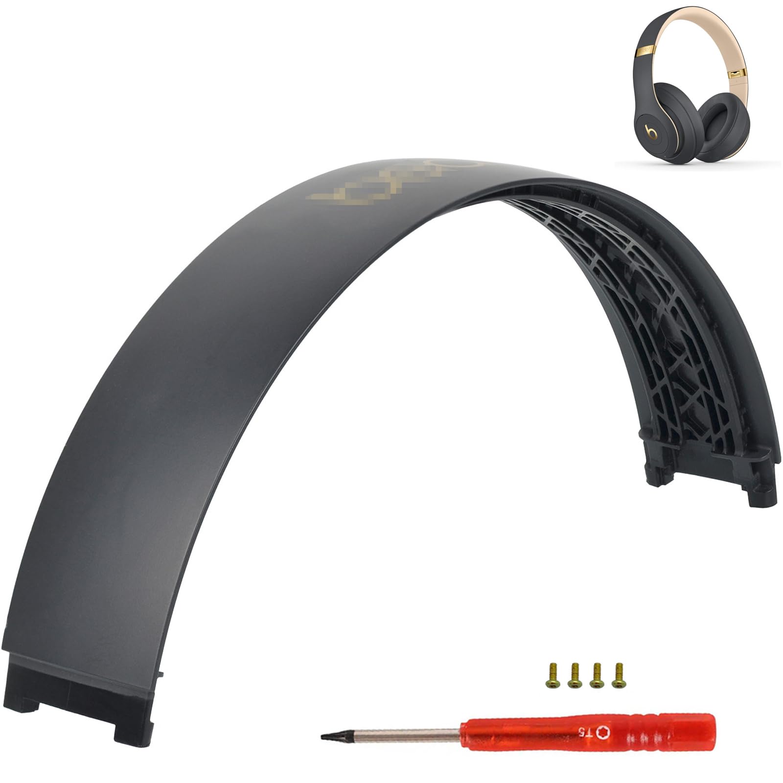 Beat Studio 3 Headband as Same as Stock Arch Band Replacement Parts Repair Kit Compatible with Beats by Dre Studio 3/A1914 and Studio 2 Wired/Wireless