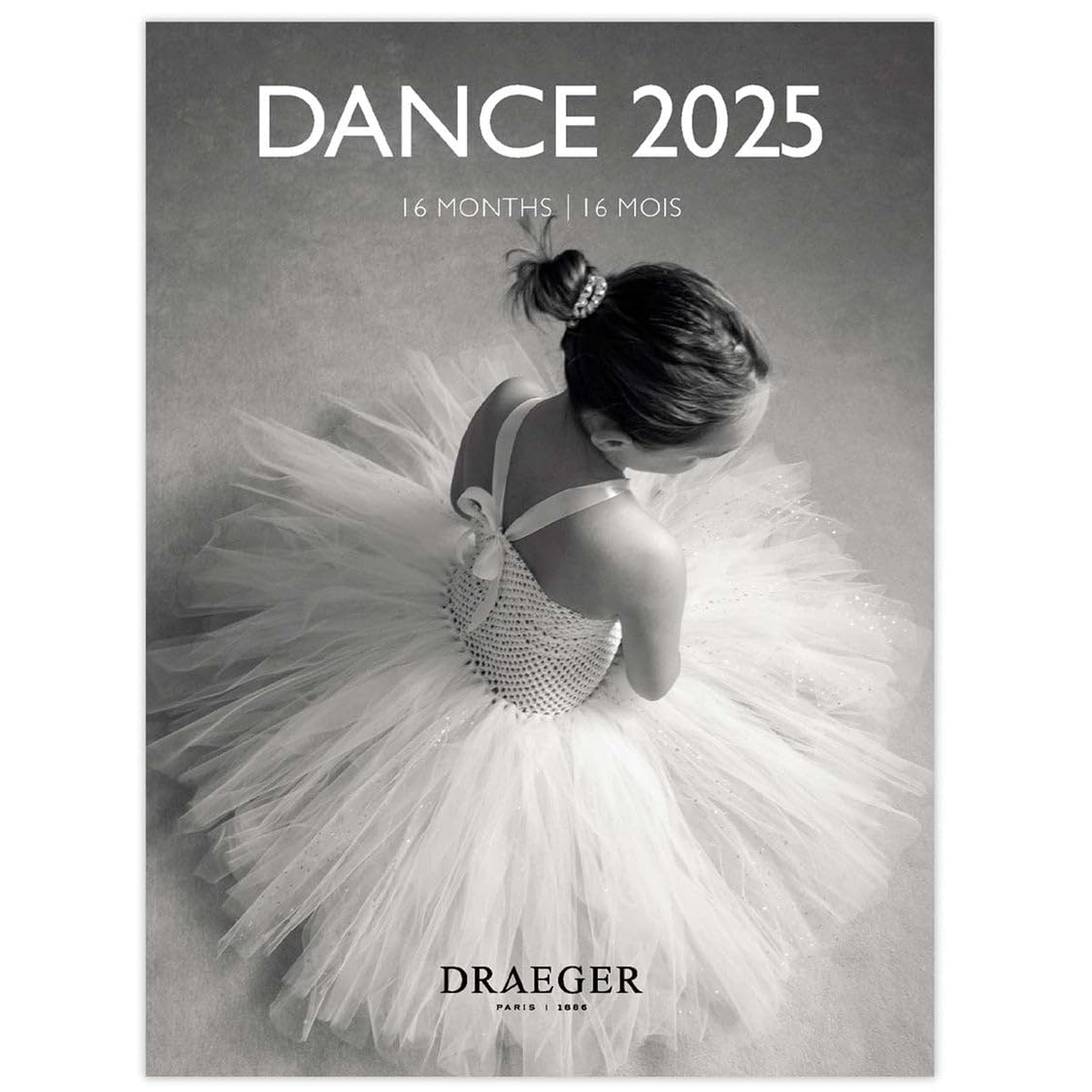 DRAEGER PARIS 1886 - Small Wall Calendar 2025 14x18 cm - Sept 2024-Dec 2025-12 Themed Photos - Stylish Multi-Language Design - Compact & Practical - High Quality Paper for Home & Office