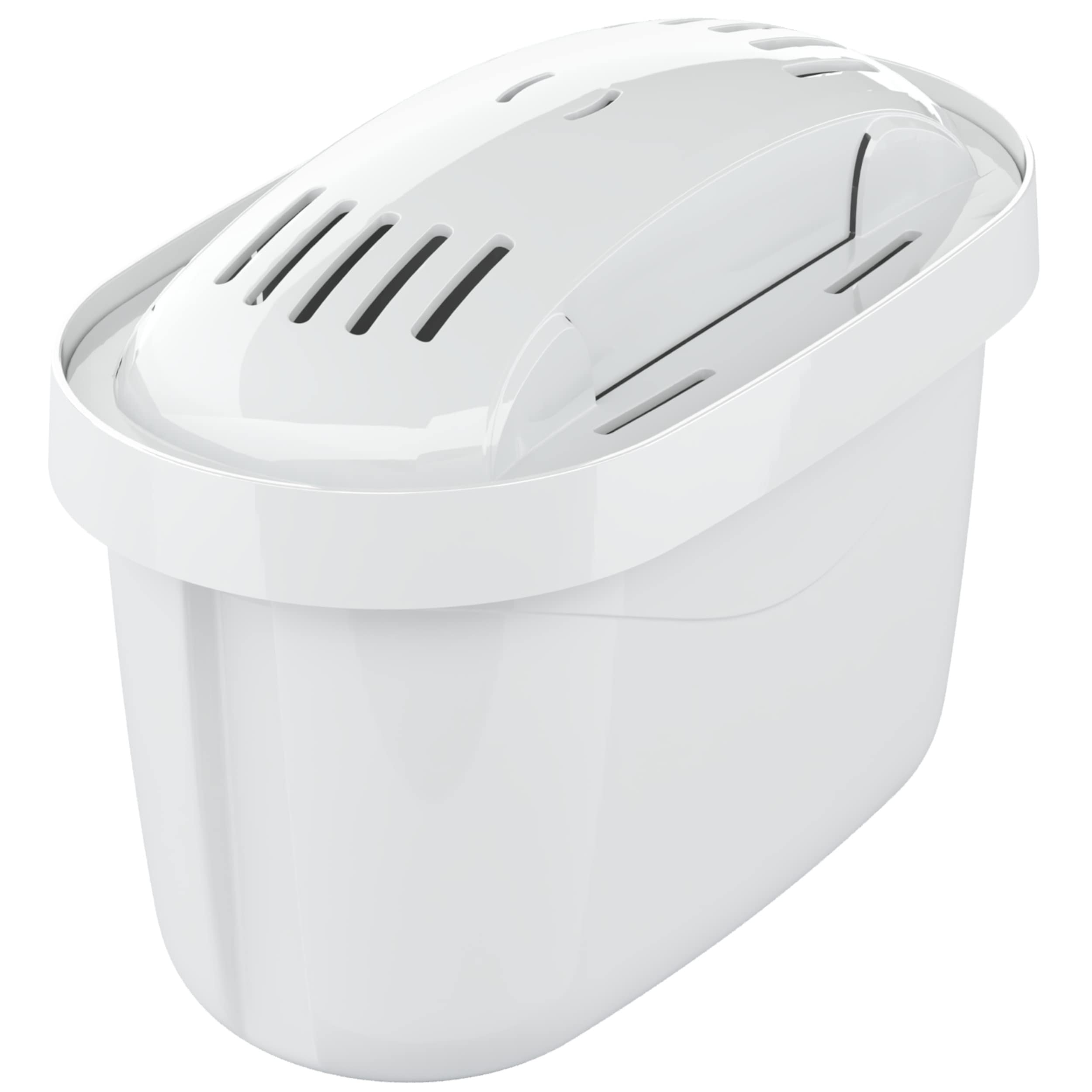 Aquafloow Carafe Filtrante pour Eau 2.5 L, Compatible avec Dafi Unimax, Brita Maxtra, Laica 1000 Series | Réduction du Calcaire, du Chlore - Carafe Filtrante + 1x Filtre à Eau Blanc