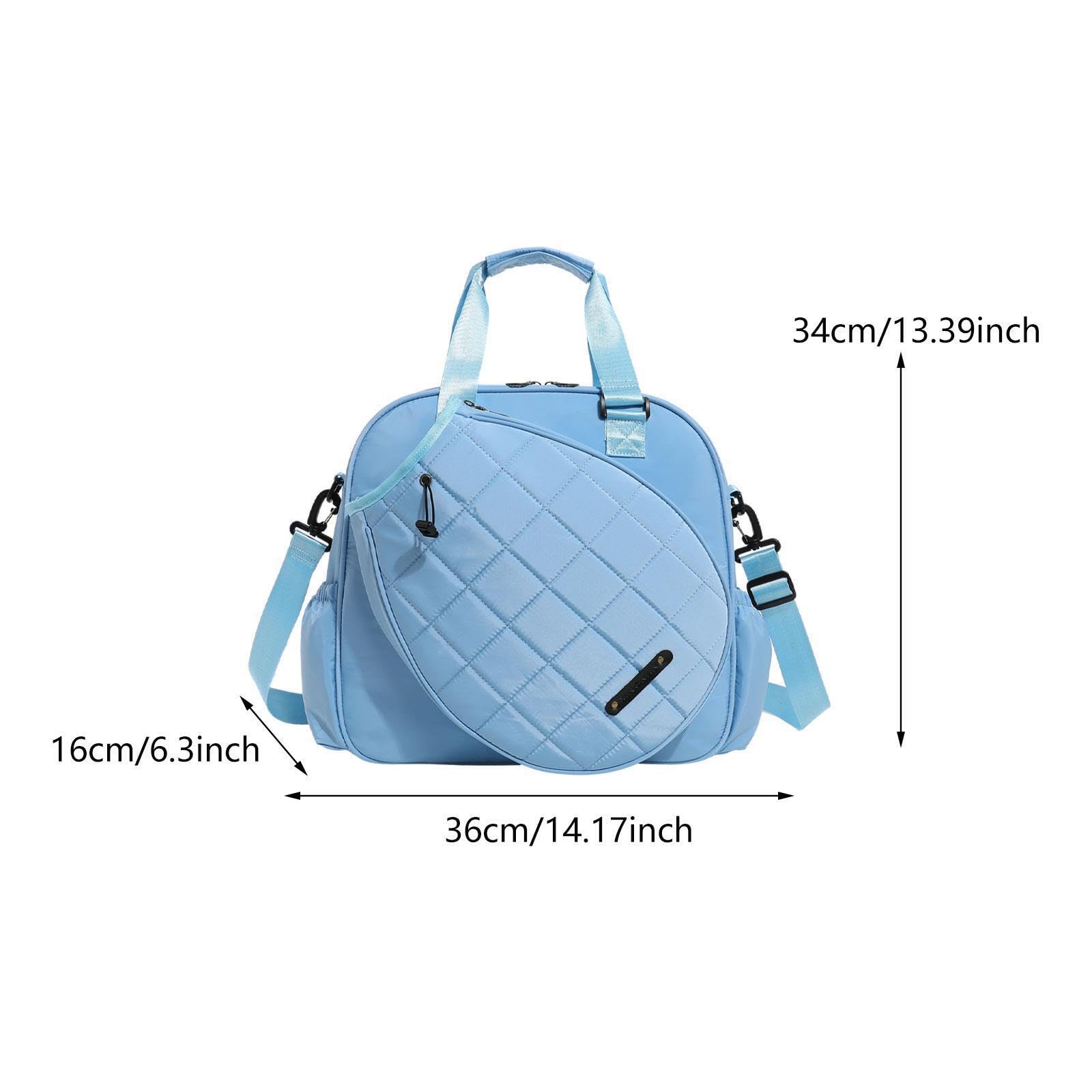Borsa da Tennis Estremamente spaziosa, per trasportare Racchette, Attrezzatura da Badminton e Oggetti Personali. Dispone di Ampio Spazio di archiviazione e Tasca Interna
