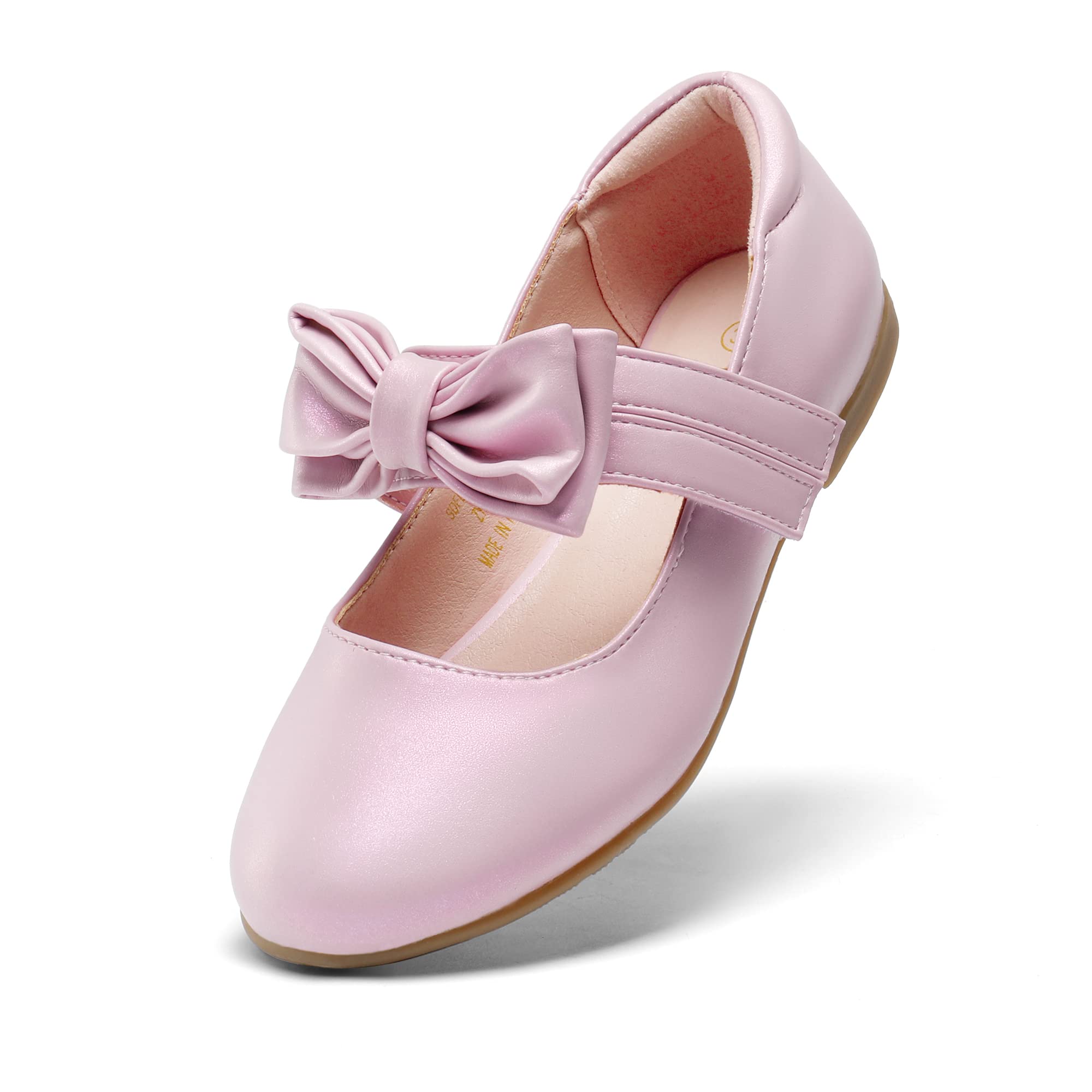 DREAM PAIRS Bailarinas Mary Jane Strap Zapatos planos Bailarinas Princesa Zapatos Comunión Zapatos Escolares Planos con Lazo