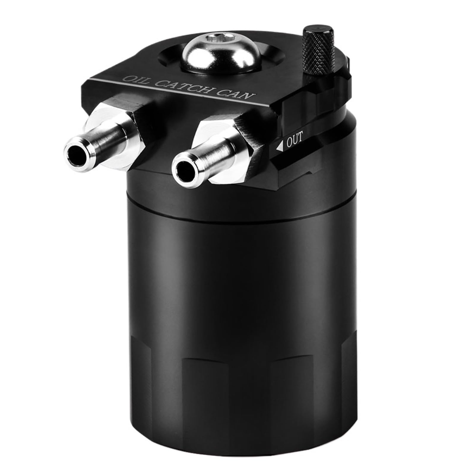 Chłodnica oleju Zbiornik do zbierania oleju zbiorczy Zestaw filtrów płynu Cylinder Aluminiowy silnik Czarne akcesoria samochodowe
