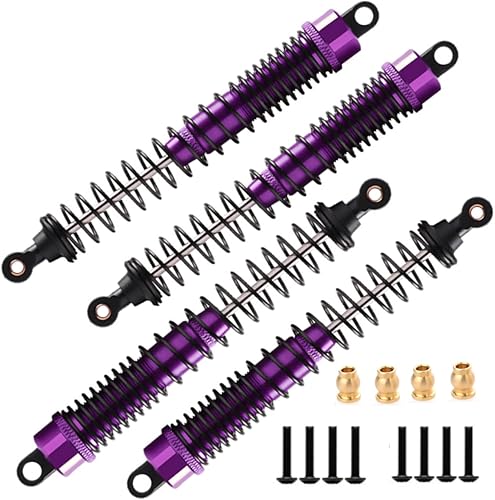 Miniatura 8 de Amortiguador de aleación de 5.118 in de aceite ajustable para coche RC 110, camión sobre orugas HPI HSP Losi Axial Tamiya Redcat pieza de