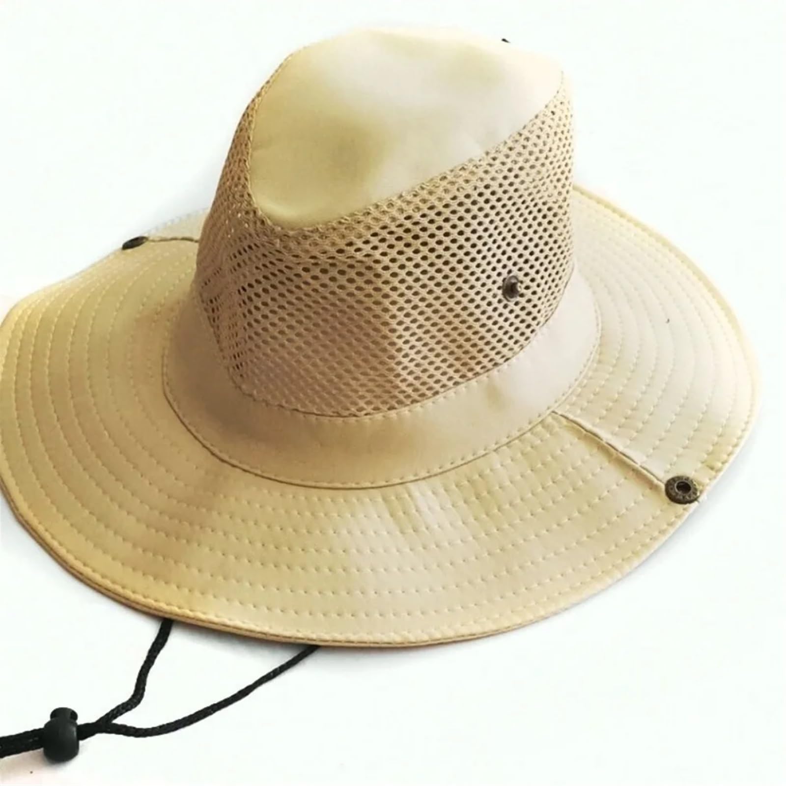 Wanderhut Outdoor Hut Männer Sommer Atmungsaktive Kappe Baumwolle Angeln Mesh Hut Wandern Strand Sonnenschutz Caps for männer für Outdoor-Sportarten(Gray)