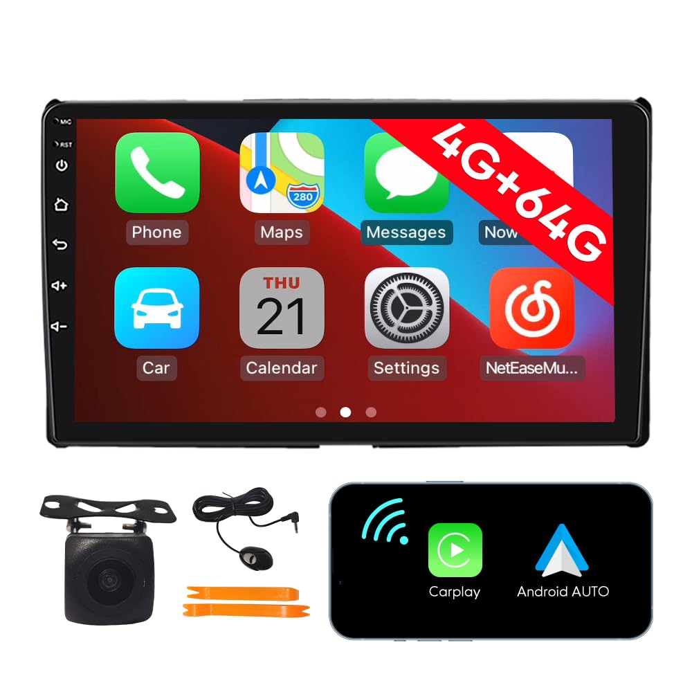 [4G 64G] Android Car Stereo FM Radio Carplay Android Auto 9