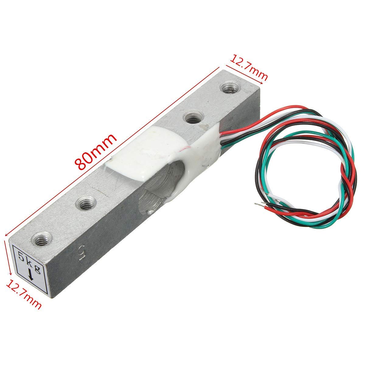 DollaTek Czujnik ci?nienia wa?enia 5 kg z adapterem A/D HX711AD