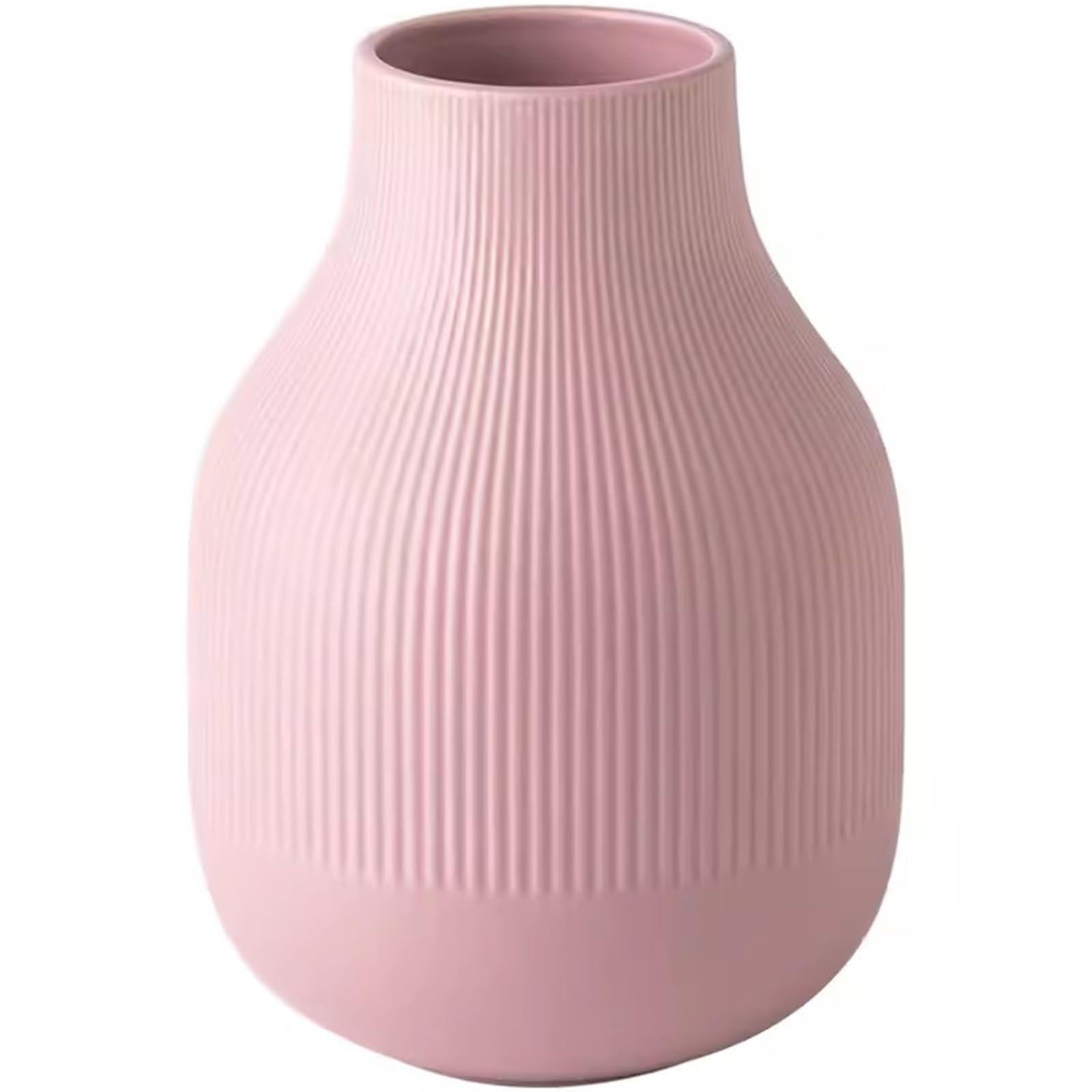 Bzgpmfud One Color Vase Desktop Flower Matte Large Belly Arrangement Tabletop Ceramic Decoration Relief Vse