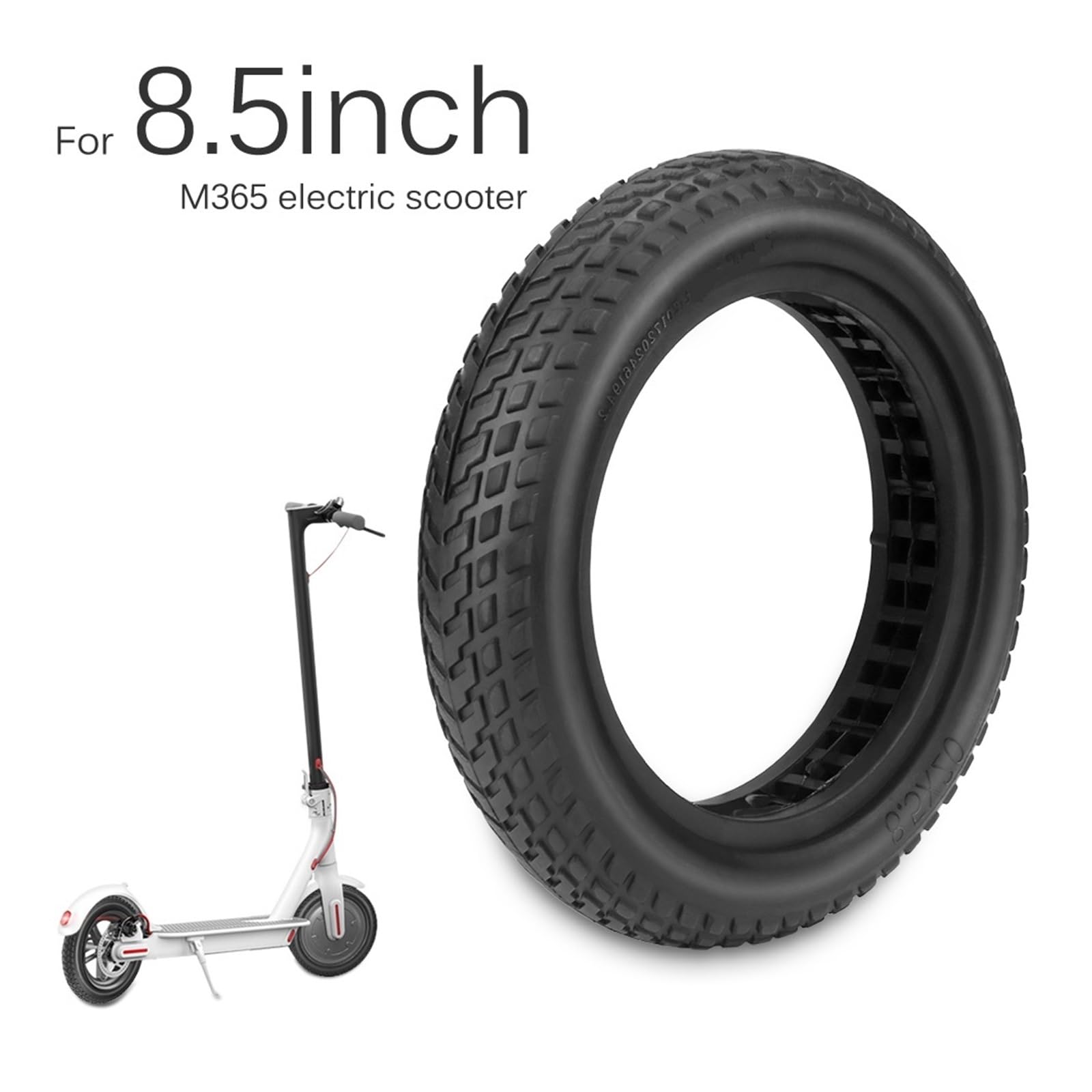 Trwała solidna opona, kompatybilna z hulajnogą elektryczną Xiaomi M365 Pro Mijia Mi 1S Pro 2 Essential Scooter 8,5 cala gumowa opona 8,5-calowe koło(2pcs)