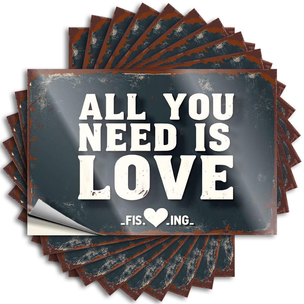 Good Tattoo Aesthetic Decals, Boys Bedroom Decor Cute Pattern Design for Darts Notebook | Hat Removable Vinyl All You Need is Love(8X12CM)