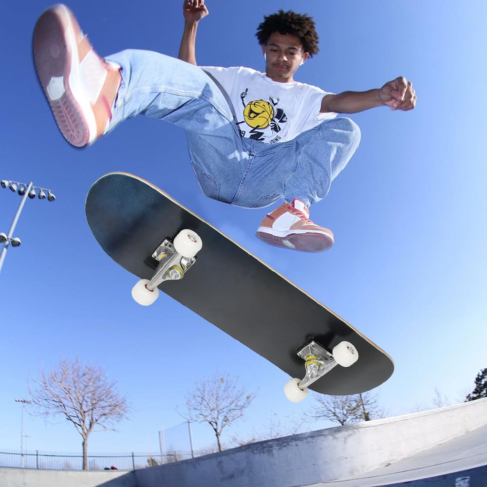 Skate Completo Monopatín Principiantes Estrellado Ruedas PU - Skateboard Niño, Monopatín Niños Patinete Rodamientos Penny Board Adulto Adolescente Joven