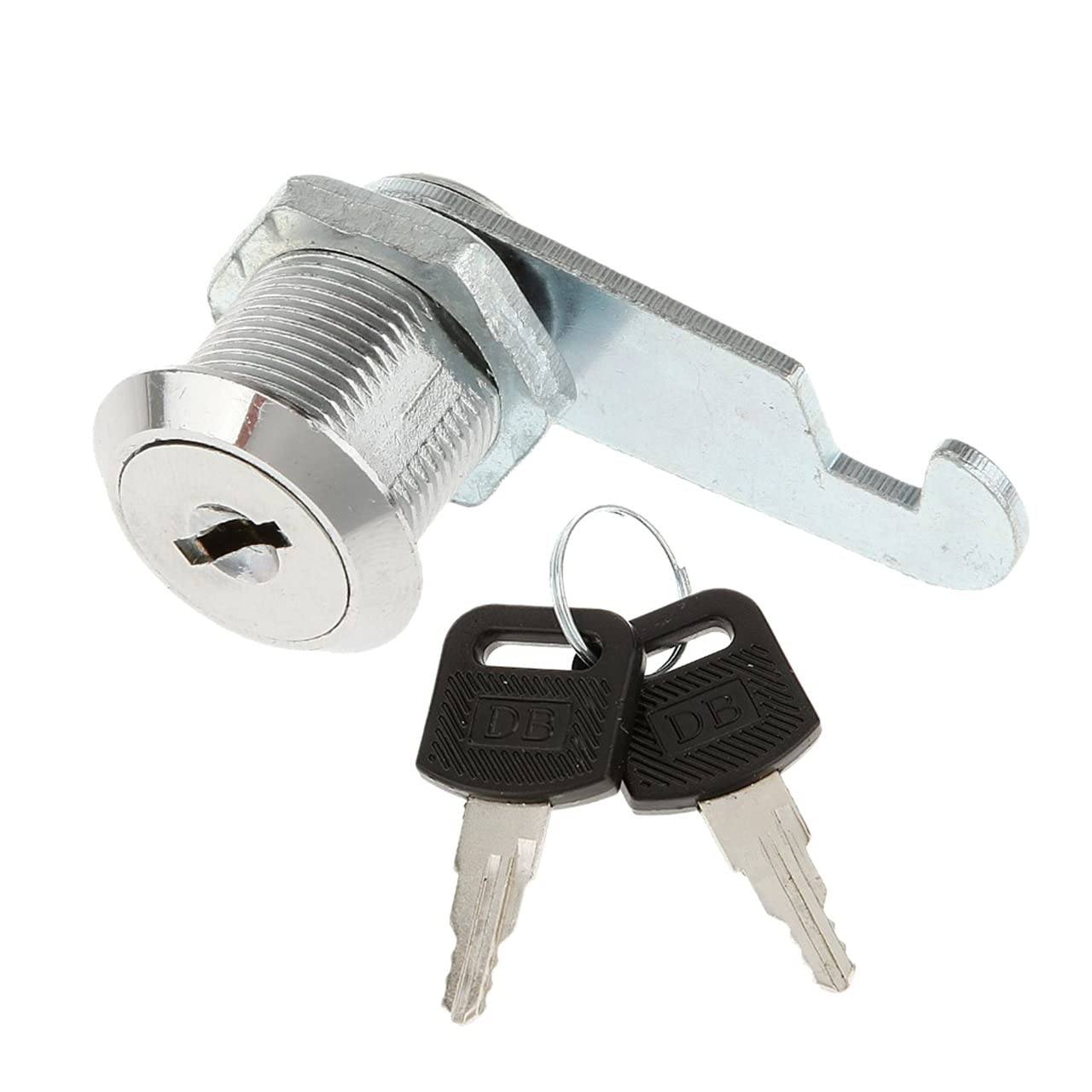 Imbtech Silver Cam Lock, Security Mailbox, Cam Lock Security Cabinet Drawer, Cupboard Lock With Keys Cam Lock For Cabinet, Drawer-Cupboard Locker, Replacement Lock + 2Keys (25Mm)