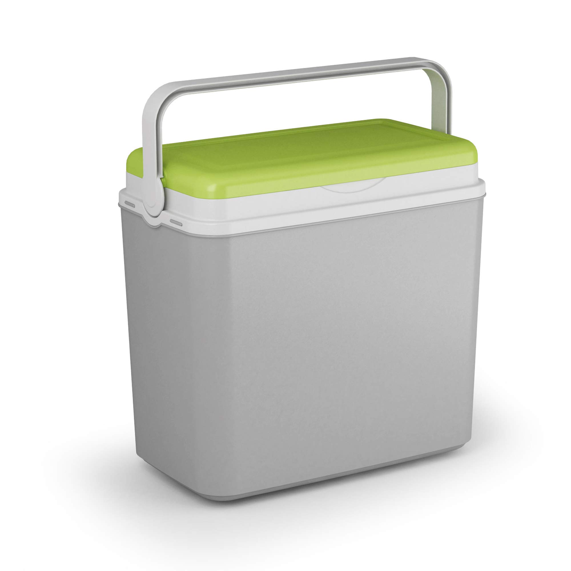 Adriatic Large 24 Litre Cooler Box Camping Beach Lunch Picnic Insulated Food+ 2 Ice Packs (Cooler Box, Green & Grey)