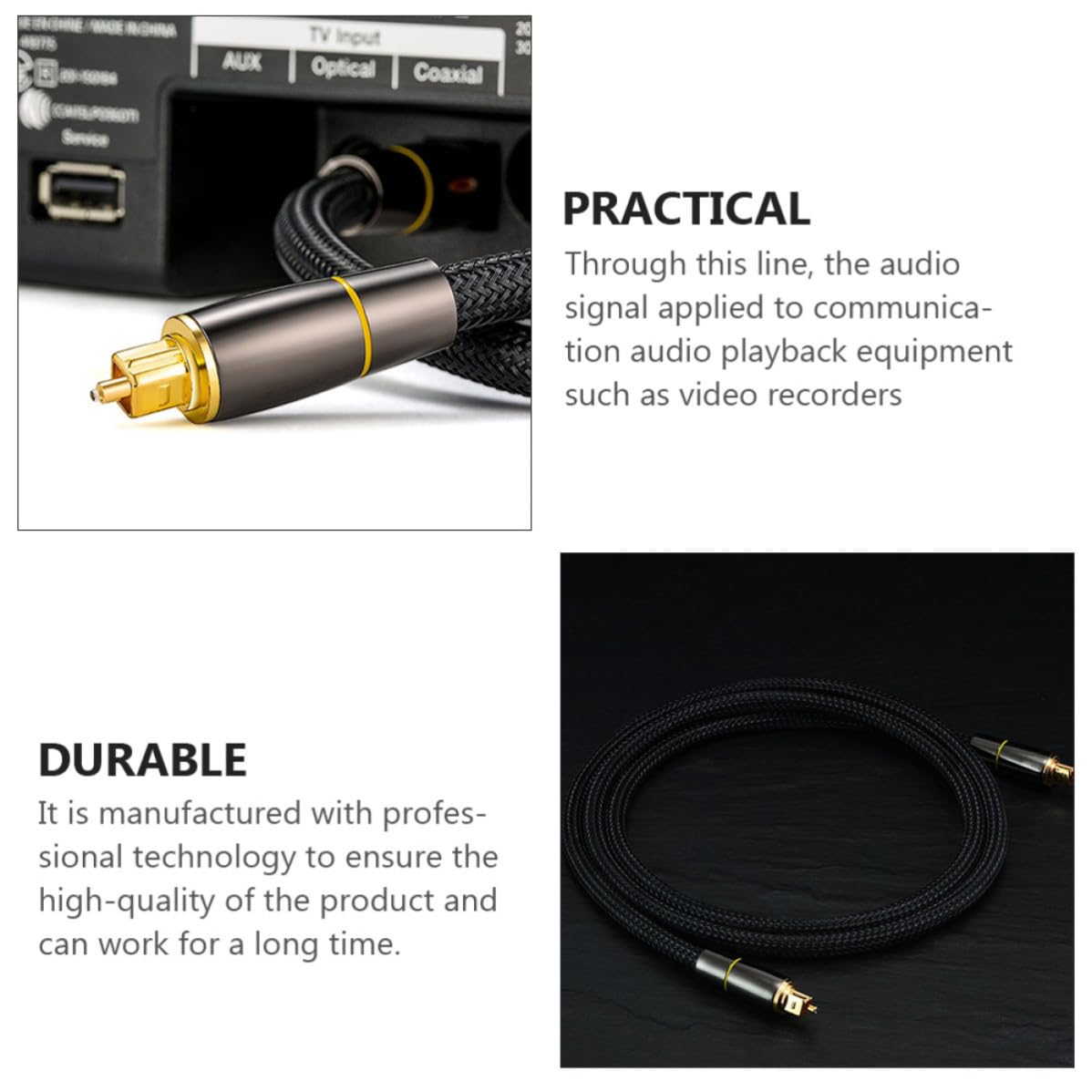 PRETYZOOM Cavo Audio Ottico Digitale in Fibra 20 Metri Corpo Morbido per Trasmissione Segnale, per Tv e Sistemi Audio