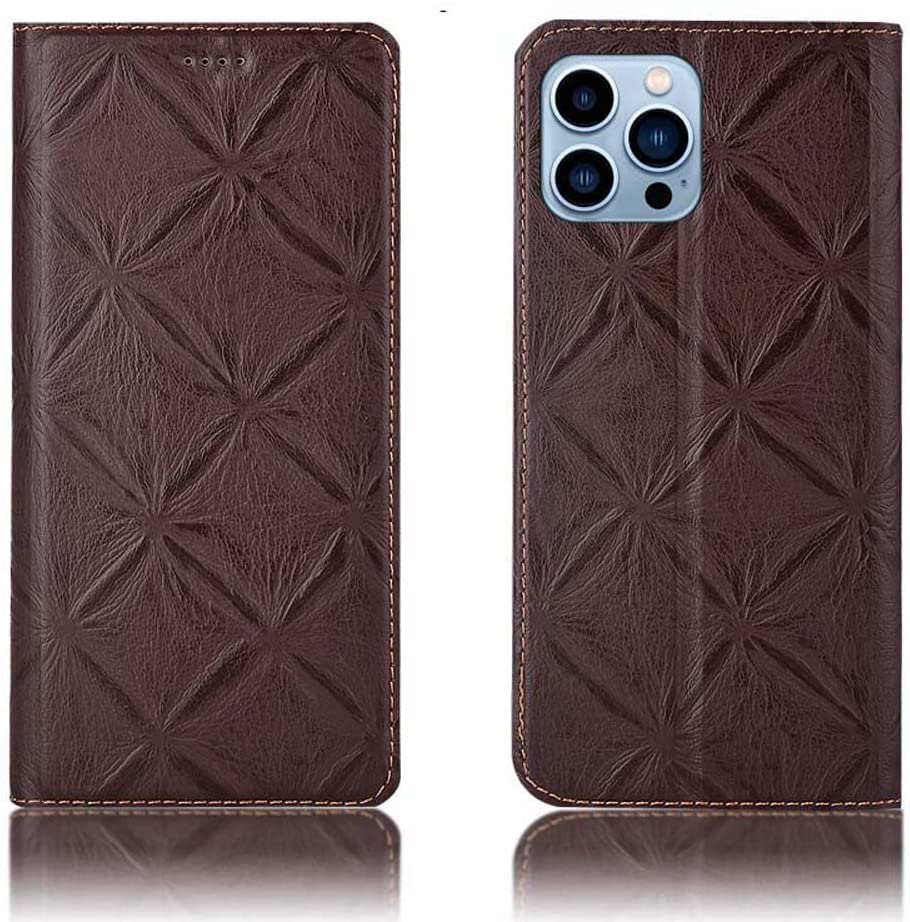 Housse iPhone 13 Pro magnétique avec fente carte bancaire et motif floral
