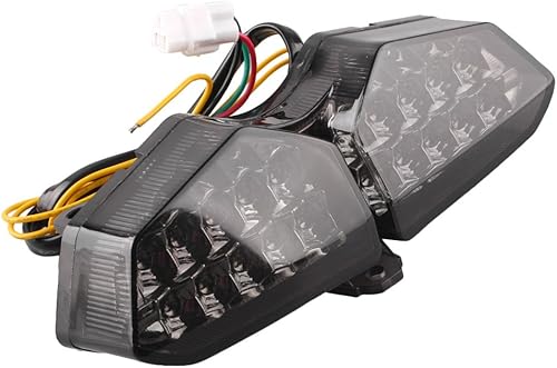 LIRU - Luz de freno indicadora de luces LED, montaje de luz trasera compatible con YZF R6S 2006 2007 2008 2009