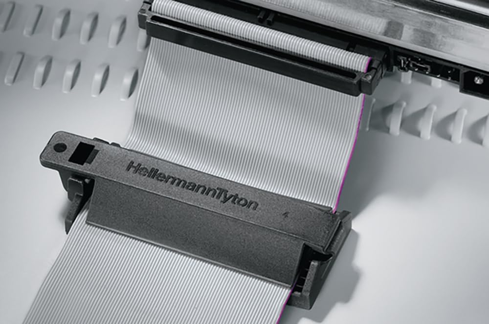 HellermannTyton - 25 Clips Mit Abdeckungen Für Kabel 25x31mm