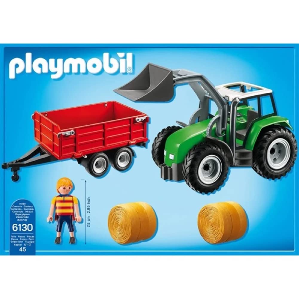 PLAYMOBIL 6130 Großer Traktor mit Anhänger