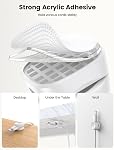 Lamicall Spring Cable Clips Holder, 6Pack [1s Lock] Cord Organizer Cable Management, [Easily Pull Cables in & Out] Desk Cable Organizer, Strong Adhesive Wire Organizer Keeper for Nightstand, Mom Gift