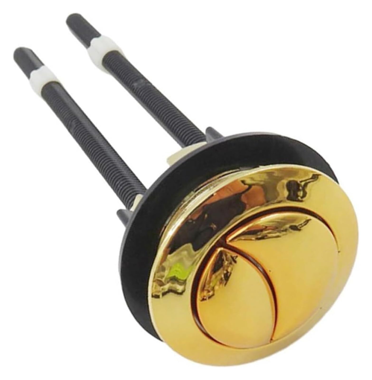 Toilet Push Button Flush Replacement, Toilet Cistern Push Button Dual Flush 48mm Round Rods Water Saving